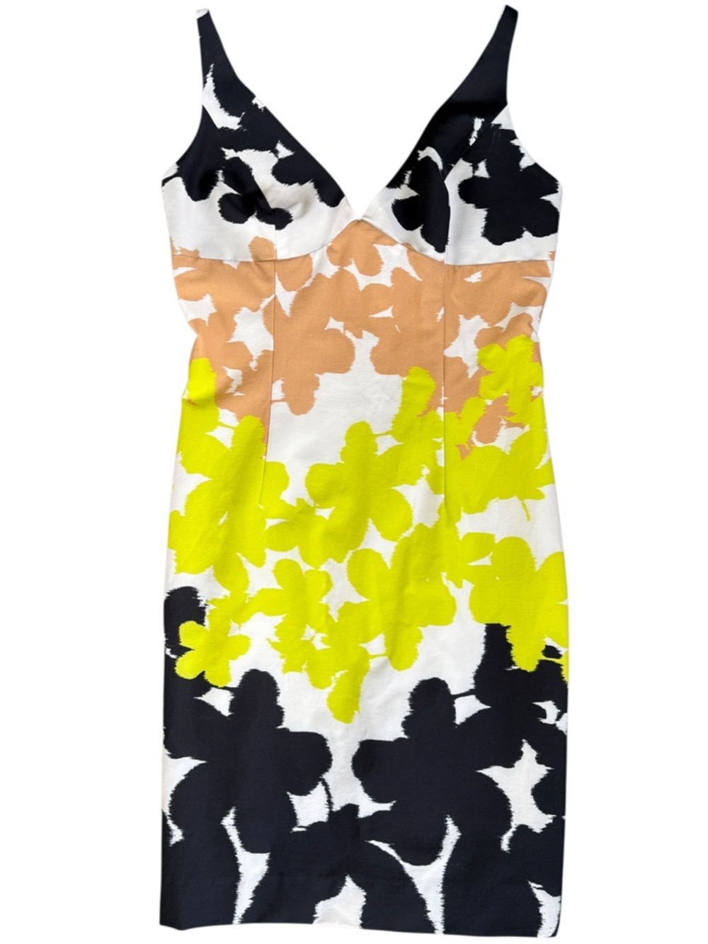 EUC MILLY Liz Sleeveless Sheath Dress Size 8 Abstract Floral Retail $365.00